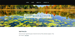 Desktop Screenshot of honeyholefishing.com