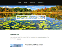 Tablet Screenshot of honeyholefishing.com